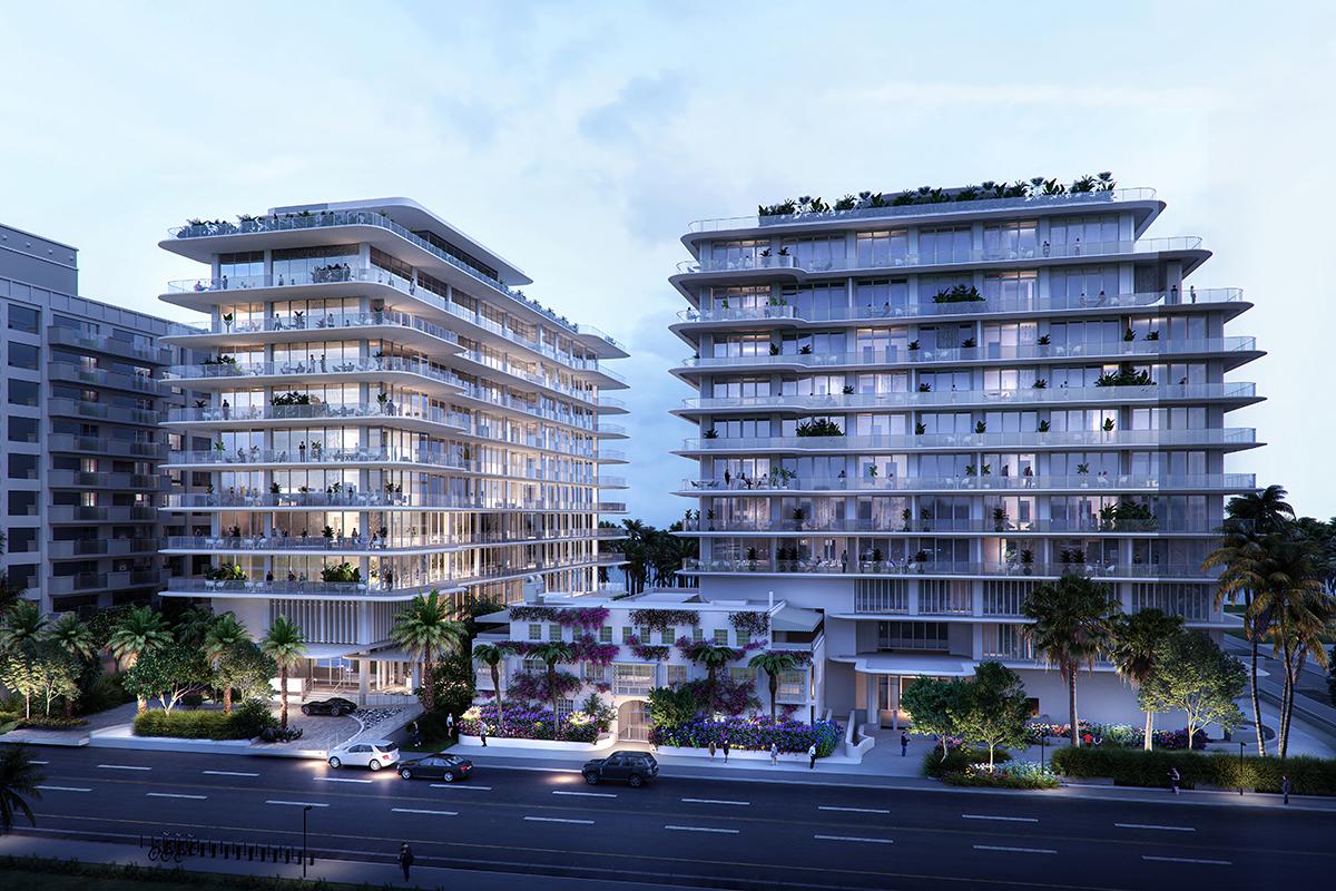 Hillcrest & Seaway residential towers in Surfside, Florida