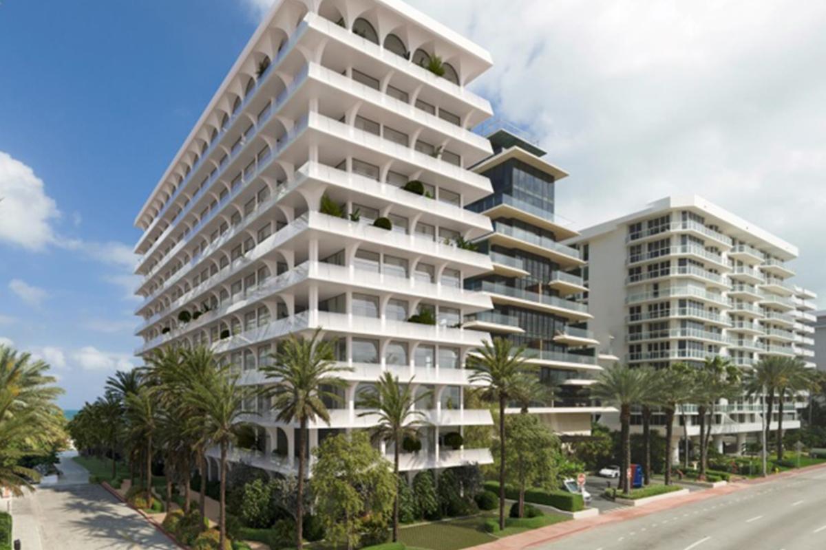 Exterior of Surf House in Surfside, Florida